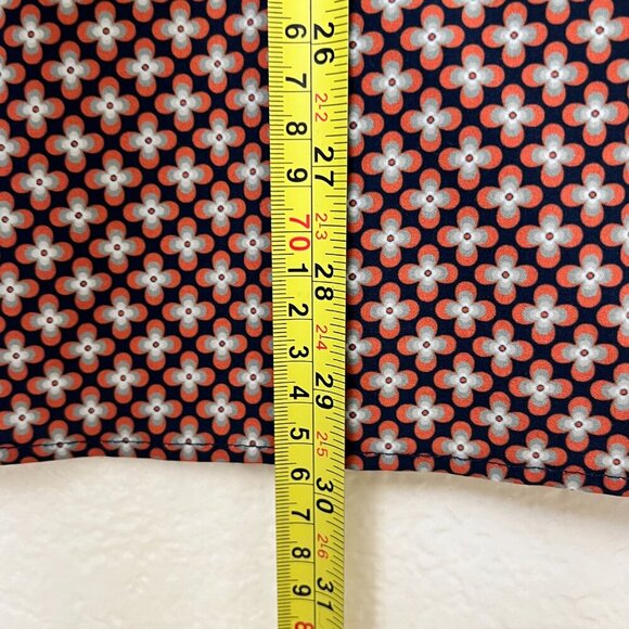 Con.Struct Slim Fit 4 Way Stretch Brown Print Button Down Flip Cuff Shirt XL - Picture 7 of 9